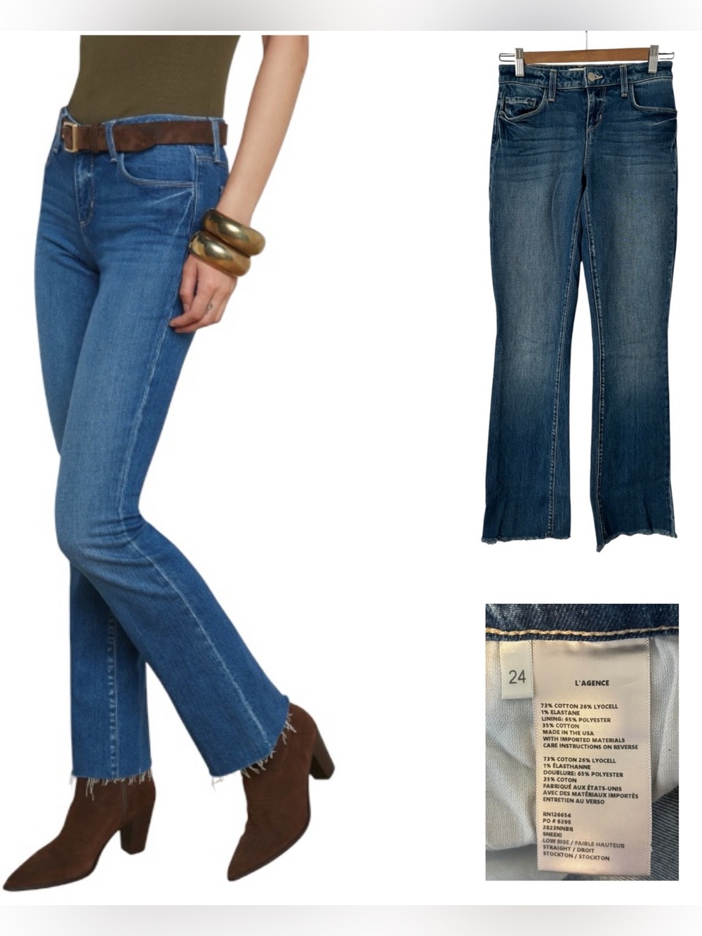 L’AGENCE Sneeki Low Rise Straight Leg Jean